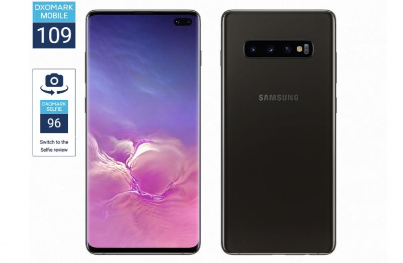 三星S10+搭載前自拍雙鏡頭、主相機3鏡頭,獲DxOMark相機評測高分評價 。(圖/翻攝自DxOMark)
