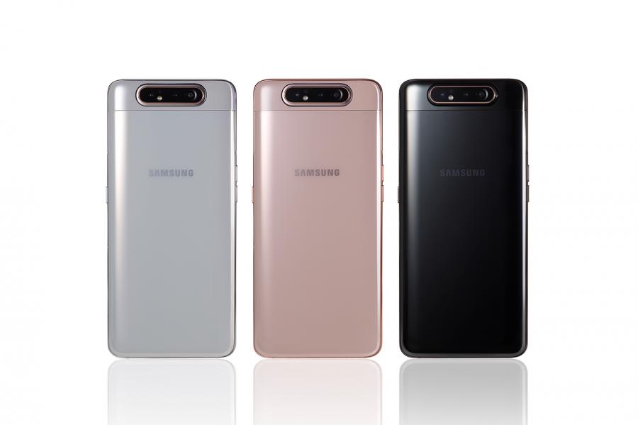 Galaxy A80 共有三種配色(圖/三星)