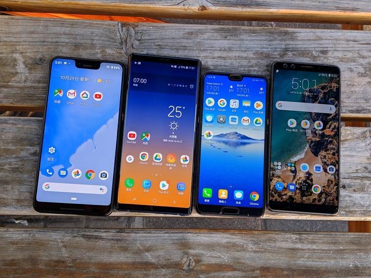 最受全球Android手機市場歡迎的螢幕主流規格，為6吋以上的機款佔比最高。（圖／記者劉惠琴攝）