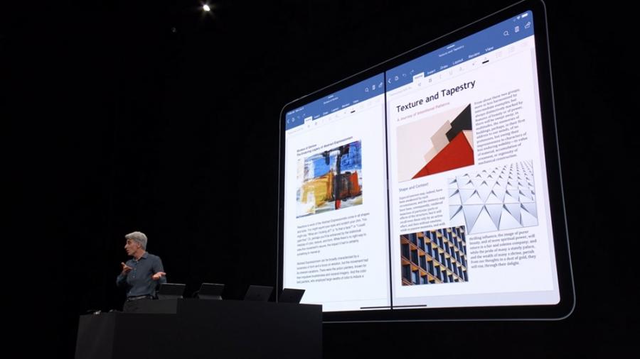 多個檔案同時顯示。（圖／截自蘋果發表會）