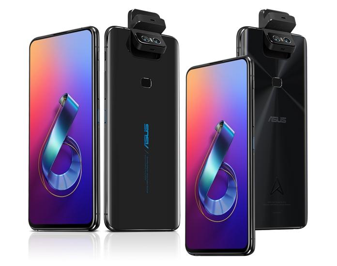 圖左為華碩 ZenFone 6 ;圖右為華碩30週年特別版華碩 ZenFone 6 、機背採同心圓設計。
