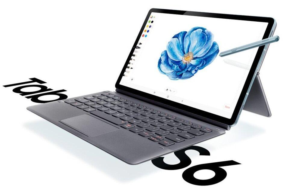 先前外媒曝光 Galaxy Tab S6 宣傳圖。(圖/翻攝 phonearena)