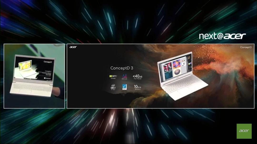 ConceptD 3（圖／截自 Acer 直播）
