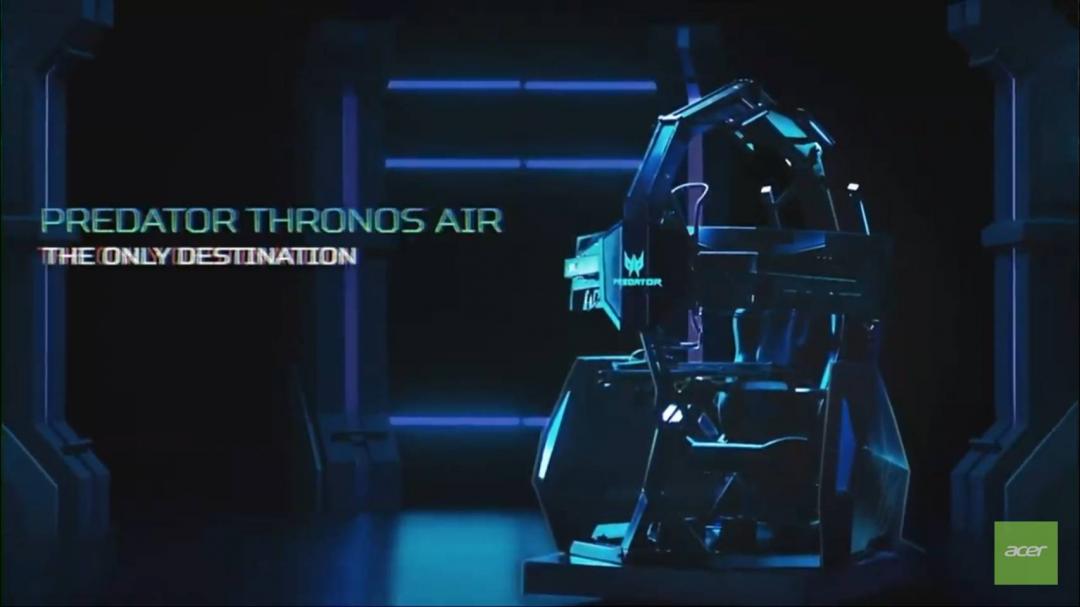 Redator Thronos Air 電競座艙（圖／截自 Acer 直播）