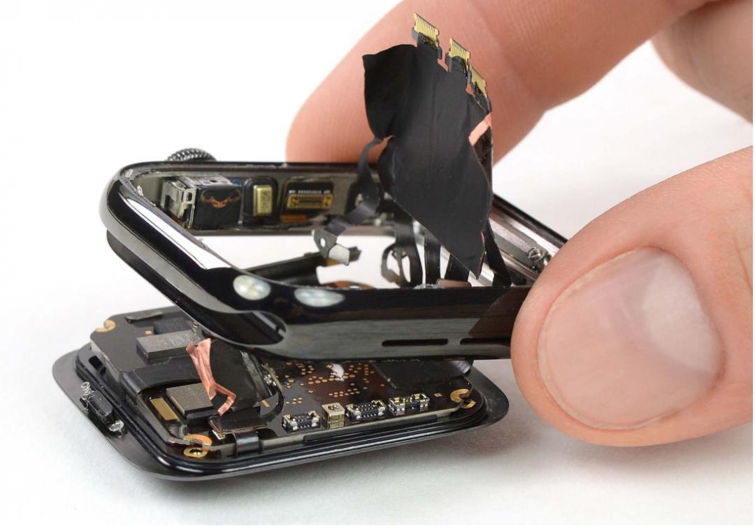 知名拆解團隊iFixit，公布第五代Apple Watch 5 拆解報告。（圖翻攝自iFixit）