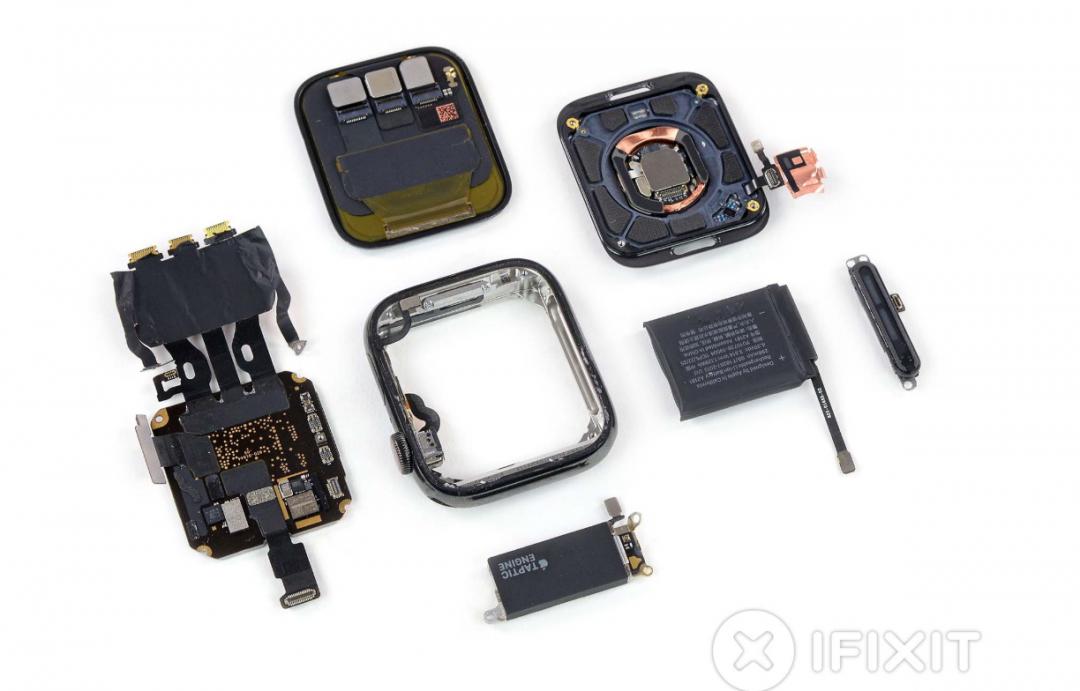 知名拆解團隊iFixit，公布第五代Apple Watch 5 拆解報告。（圖翻攝自iFixit）