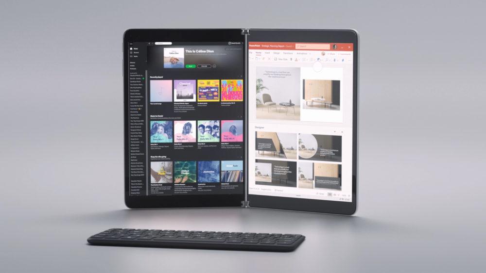微軟專為「雙螢幕」筆電平板裝置打造的新系統 Windows 10X。(圖翻攝自微軟官方部落格)