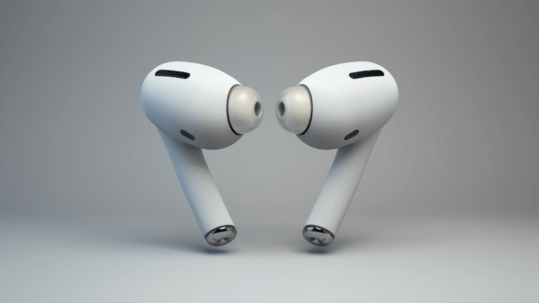 國外圖形設計師 Michael Rieplhuber 繪製新一代AirPods 耳機的概念設計圖,採用入耳式的全新造型。(圖翻攝自設計師 Michael Rieplhuber個人推特)