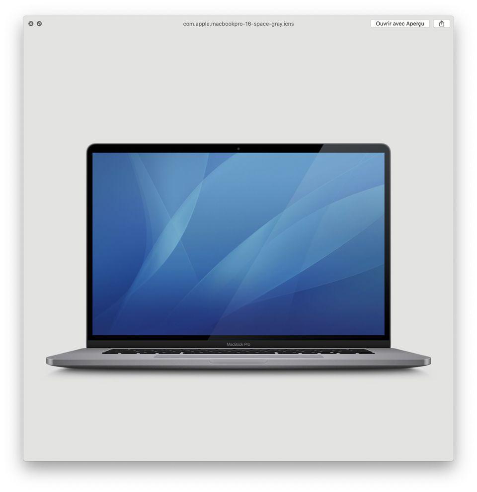 從 macOS Catalina 中發現的新款 MacBook Pro 外觀（圖／翻攝自 MacRumors）