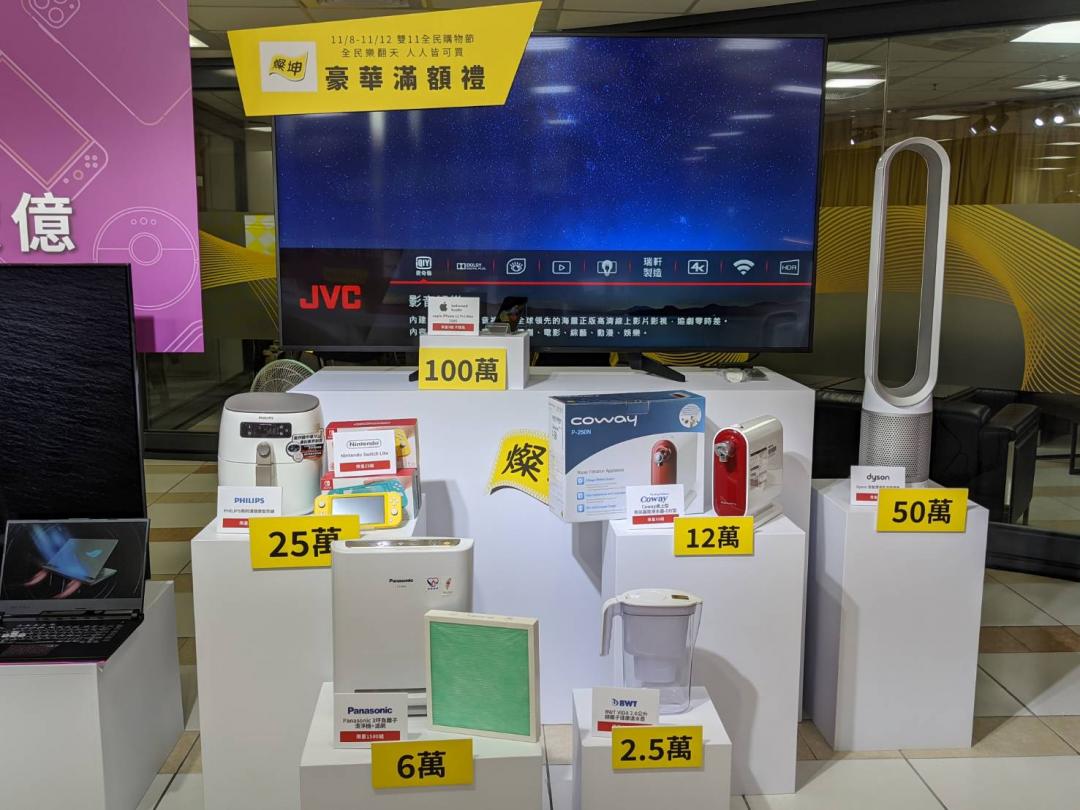滿額贈禮商品。(圖/記者黃肇祥)
