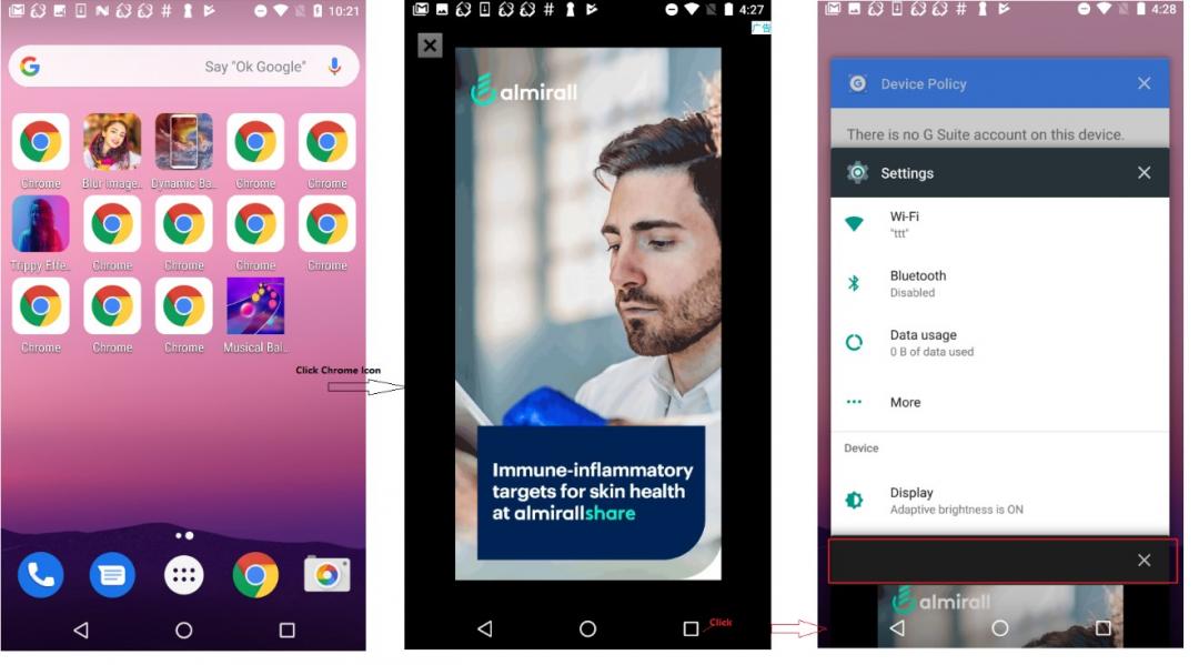 廣告 App 會建立大量的 Chrome 捷徑，並且隱藏自身蹤跡。（圖／翻攝趨勢科技）