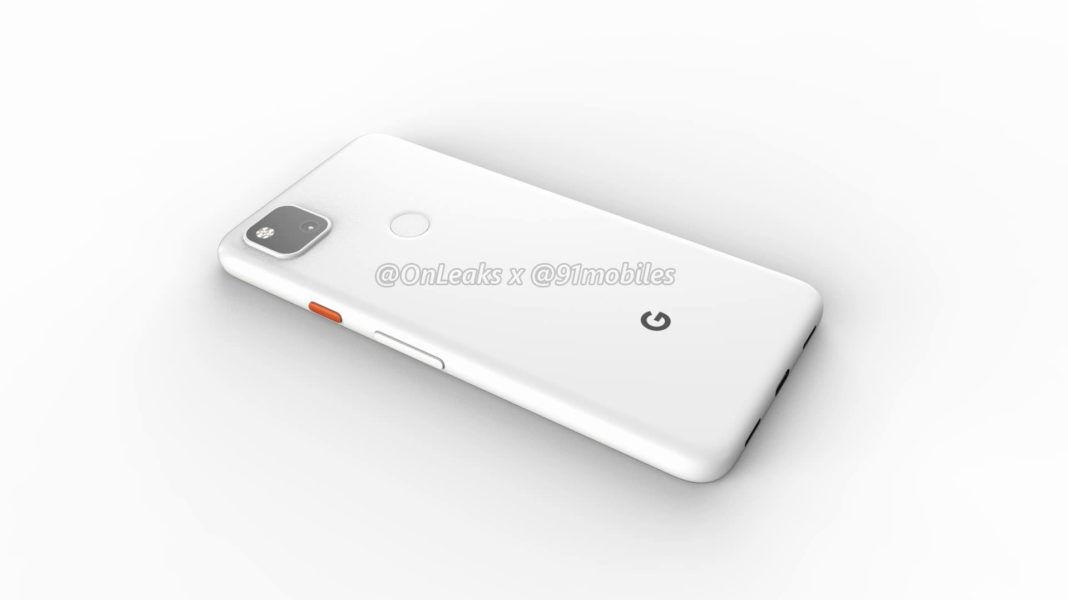 Pixel 4a 渲染圖，非最終官方市售版本。（圖／翻攝 91mobiles）