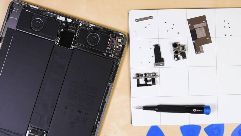 2020第四代iPad Pro。(圖翻攝自iFixit)