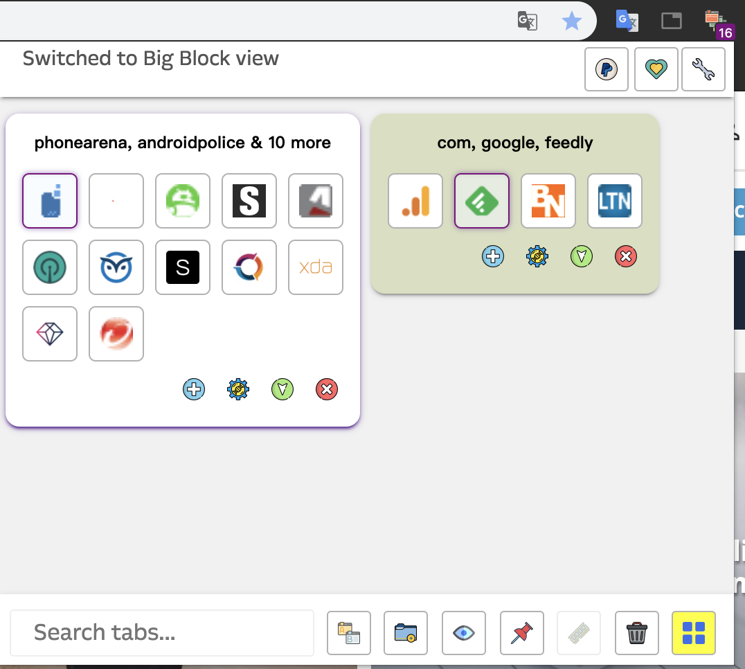 Tab Manager Plus 功能較完整。（圖／程式內截圖）