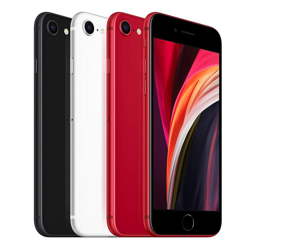 蘋果新一代 iPhone SE 共有三種配色。(圖/翻攝自蘋果官網)