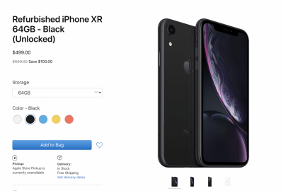 蘋果開賣 iPhone XR 整新機!下殺近萬元、性價比不輸 iPhone SE 蘋果開賣 iPhone XR 整新機!下殺近萬元、性價比不輸 iPhone SE