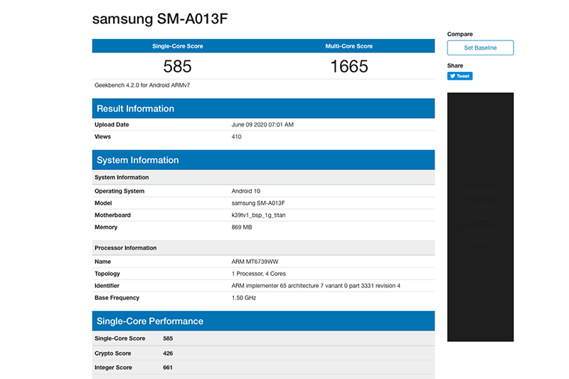 (圖片來源/擷取自 Geekbench)