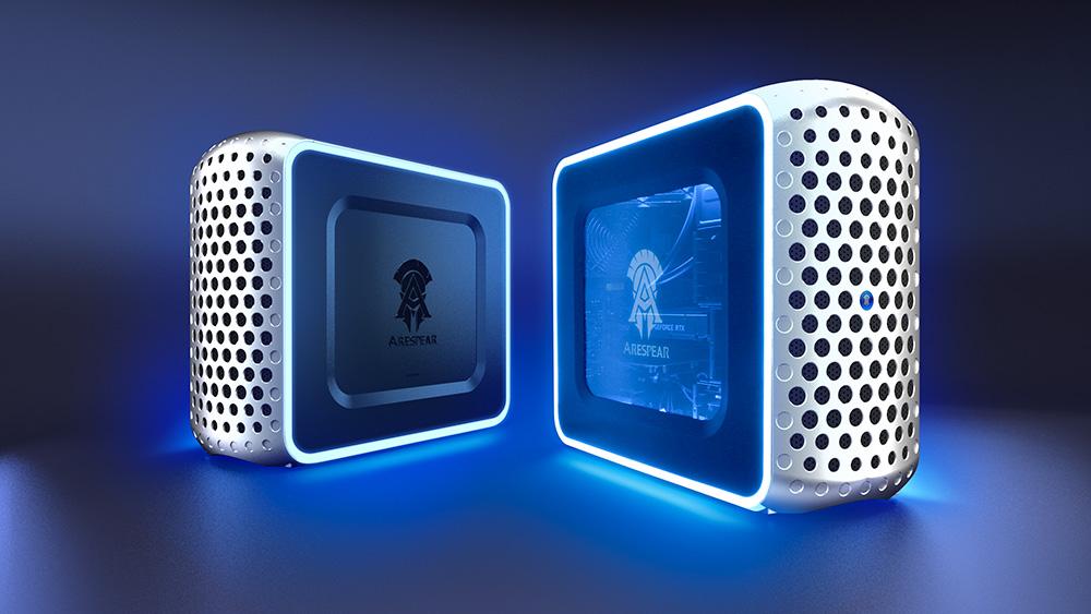 售價比C700 要貴上2.2 萬日圓（約合台幣6,160元）的「Arespear C700+」，硬體規格配置相同，主要差別在於採用透明機殼與酷炫的RGB燈效。（圖翻攝Konami官網）