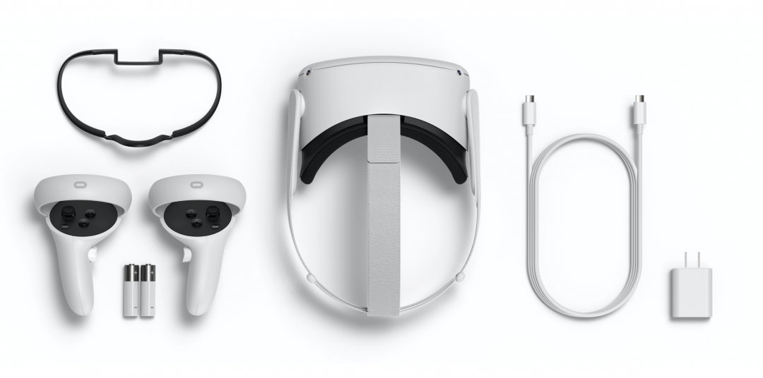 Oculus Quest 2 外觀與配件。
