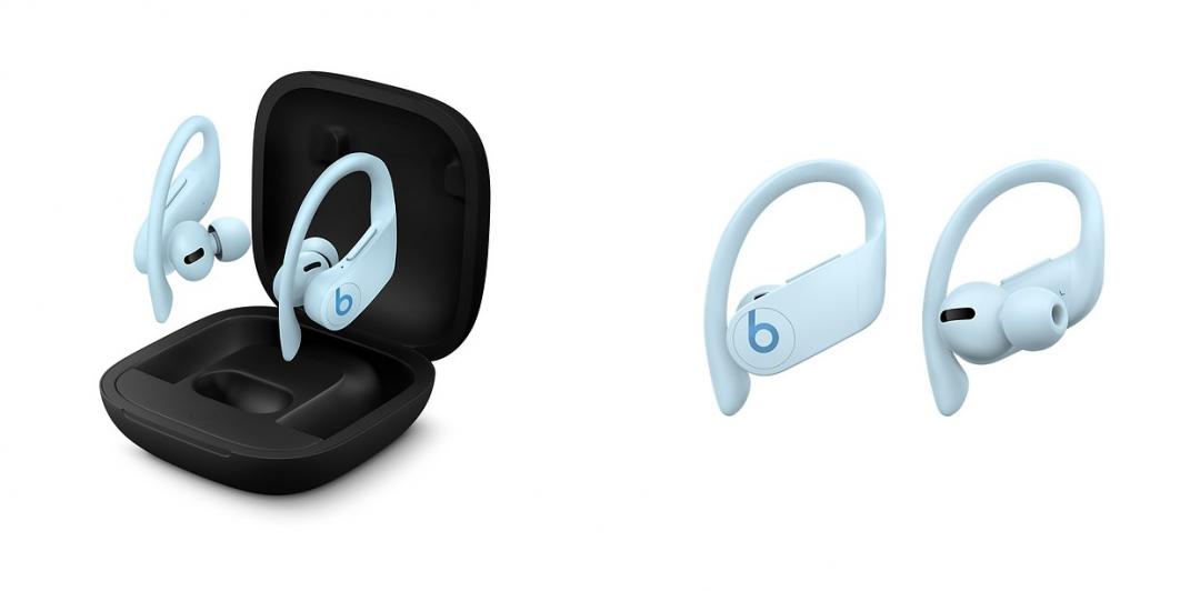 Powerbeats Pro 提供黑、藍、白、粉等多達八種繽紛顏色選擇。(圖翻攝蘋果官網)