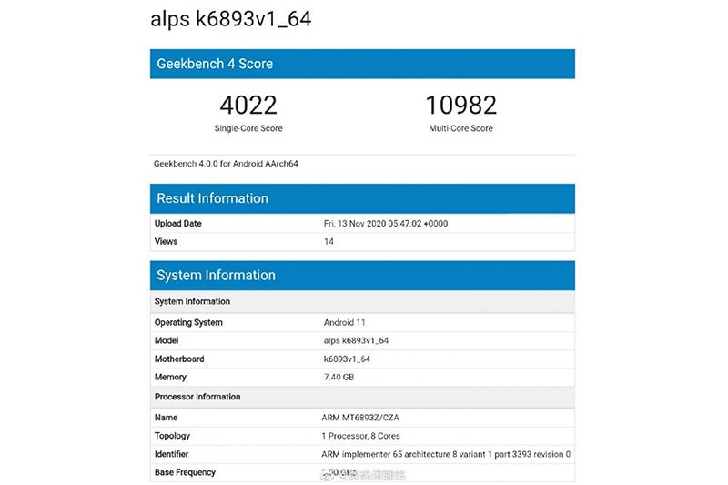 (圖片來源/擷取自 Geekbench)
