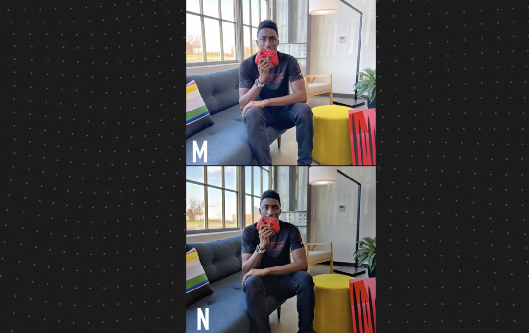 上圖為 iPhone 12 Pro Max，下圖為 OnePlus 8T。（圖／翻攝 Marques Brownlee YouTube 頻道）