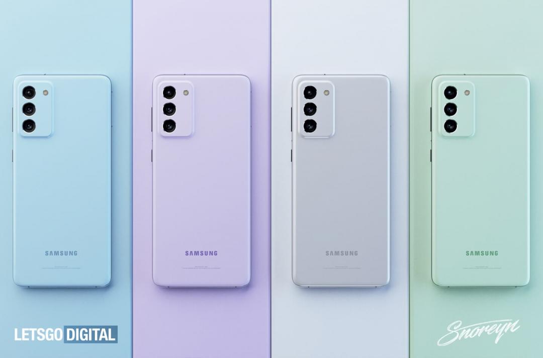 Galaxy S21 FE 的傳聞外觀(圖/翻攝自 LETGODIGITAL)