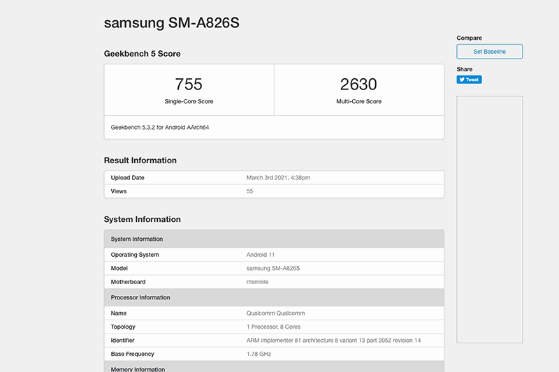 (圖片來源/擷取自 Geekbench)