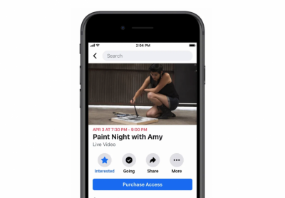 FB 開放線上付費！用戶可以開辦收費活動、直播了
