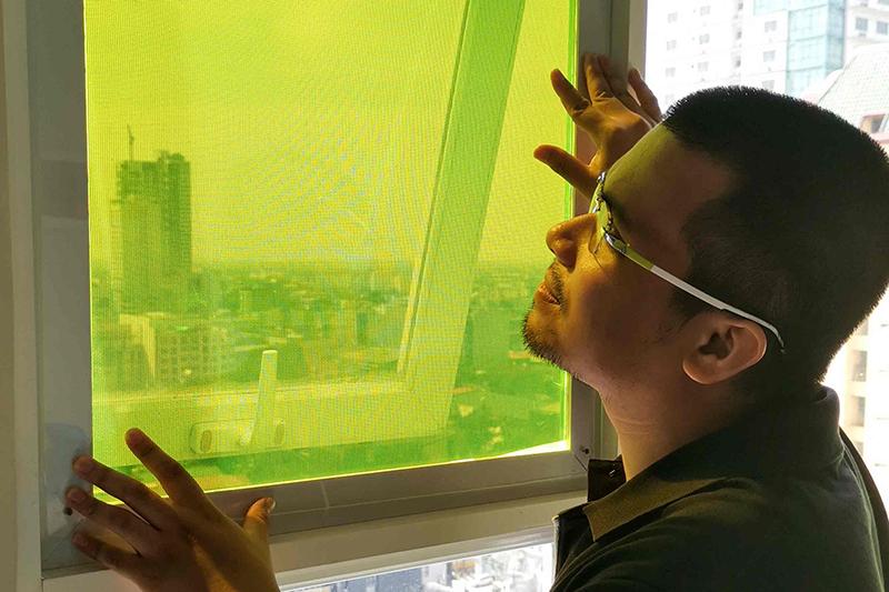 AuREUS 是一款以農業廢棄物製成的新創物料,能將紫外光轉化成可再生能源。(圖片來源/Dyson 提供)