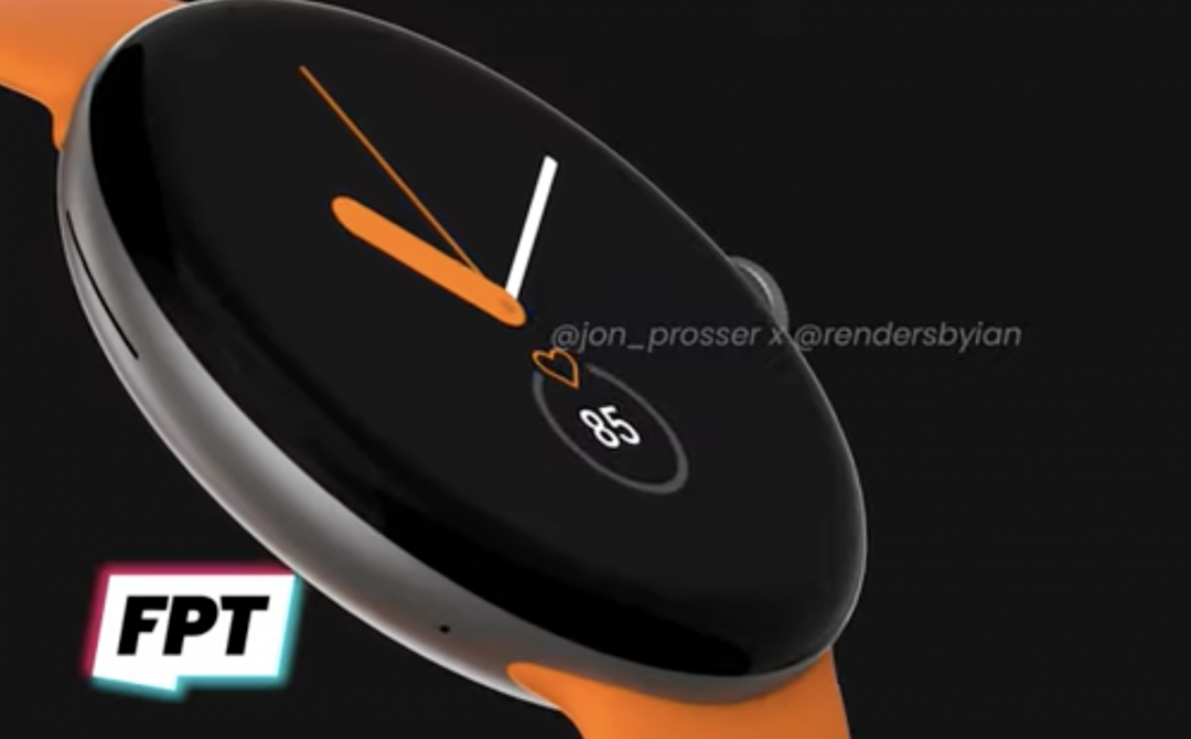 Pixel Watch 流出設計（圖／翻攝 FRONT PAGE TECH）