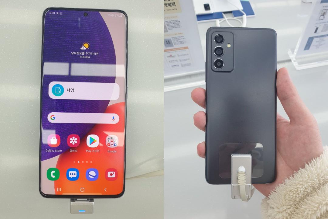 Galaxy A82 的傳聞外觀 (圖/翻攝自 Gizmochina)