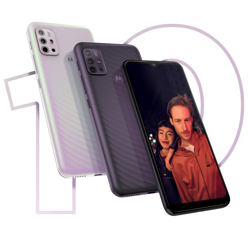 Moto G10 配置6.5吋LCD HD+螢幕,內建5000mAh大電池,4GB+128GB,售價5,990元(圖/MOTO提供)