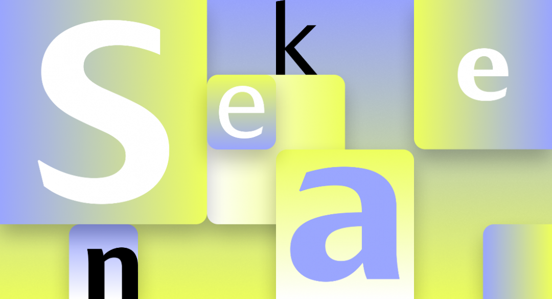 微軟原創設計的全新字體「SKEENA」樣式。(圖翻攝微軟官網)