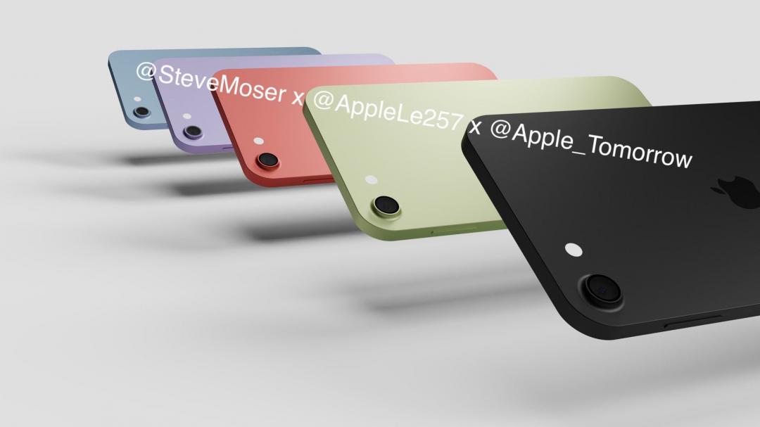 新款iPod Touch，傳推出五款顏色，機身外觀渲染圖於網路流出。（圖翻攝Steve Moser 推特）