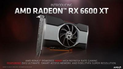 AMD 發表全新 Radeon RX 6600XT 平價顯卡!強打散熱效果 AMD 發表全新 Radeon RX 6600XT 平價顯卡!強打散熱效果