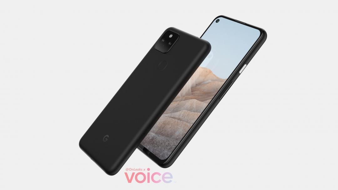 圖為 Pixel 5a 5G 於網路流出的諜照。(圖/翻攝 OnLeaks)