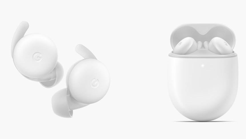 Google Pixel Buds A 真無線耳機，支援Google 語音助理聲控，與智慧音效調整等功能。（圖翻攝Google官網）