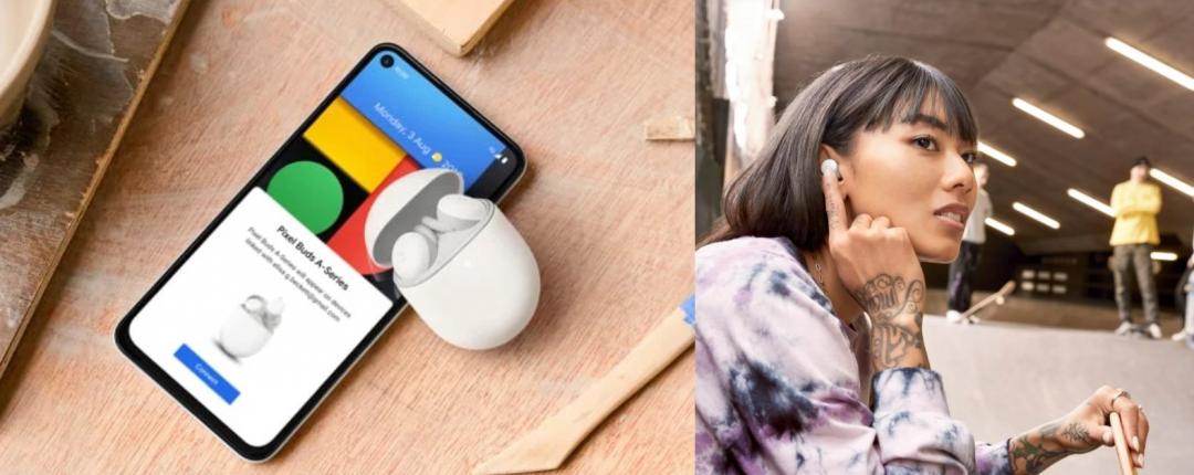 Google主打平價的無線藍牙耳機 Pixel Buds A-Series，將於明（8/18）在台開放預購，預計8/25上市。僅提供白色。售價為3,290元。（圖翻攝Google Store官網）