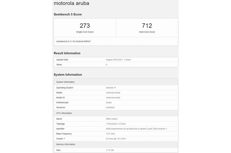 (圖片來源/Geekbench 5)