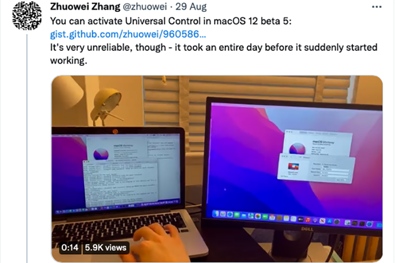 （圖片來源／擷取自 
@zhuowei 推特）