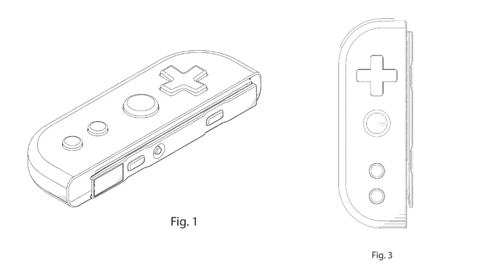 任天堂新型手把控制器的專利技術，在今年三月已獲美國專利商標局的核准。（圖翻攝美國專利商標局uspto）