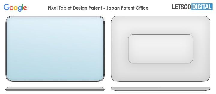 Google在2019年3月向日本JPO專利局遞交一份與平板產品相關的設計專利申請,在今年6月獲得批准。(圖翻攝LetsGoDigital)