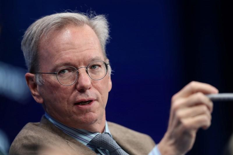 美國科技巨頭Google前執行長施密特(Eric Schmidt)。(圖/路透)