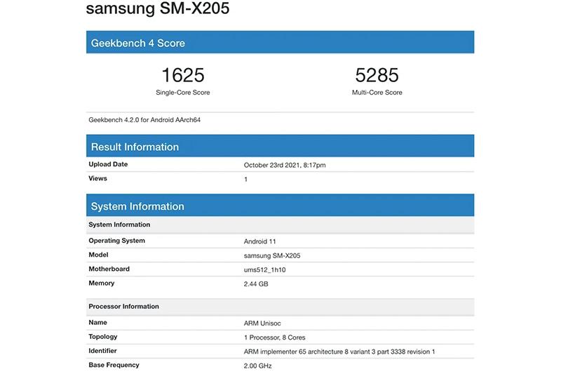 4G LTE 版跑分成績。(圖片來源/擷取自 Geekbench)