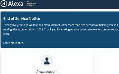 知名全球網站排名明年起看不到!Amazon 宣布關閉「Alexa.com」 知名全球網站排名明年起看不到!Amazon 宣布關閉「Alexa.com」