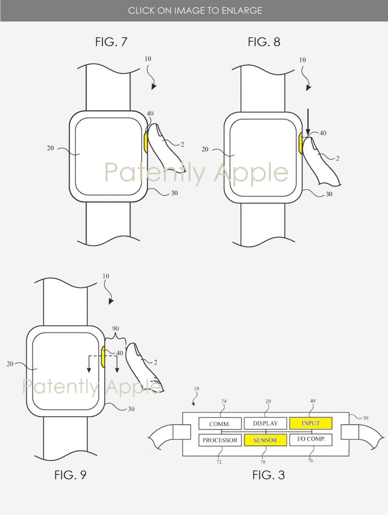 蘋果提交一項與Apple Watch有關的新型光學感應式專利文件曝光,圖為該專利技術功能的示意圖。(圖翻攝Patently Apple)
