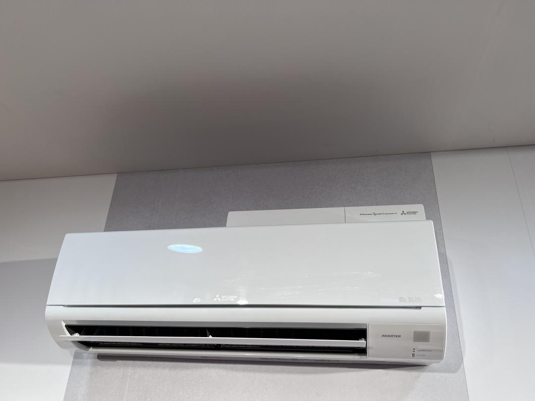 三菱電機PQC高效電漿淨化裝置以加裝方式升級。(記者吳佩樺攝)