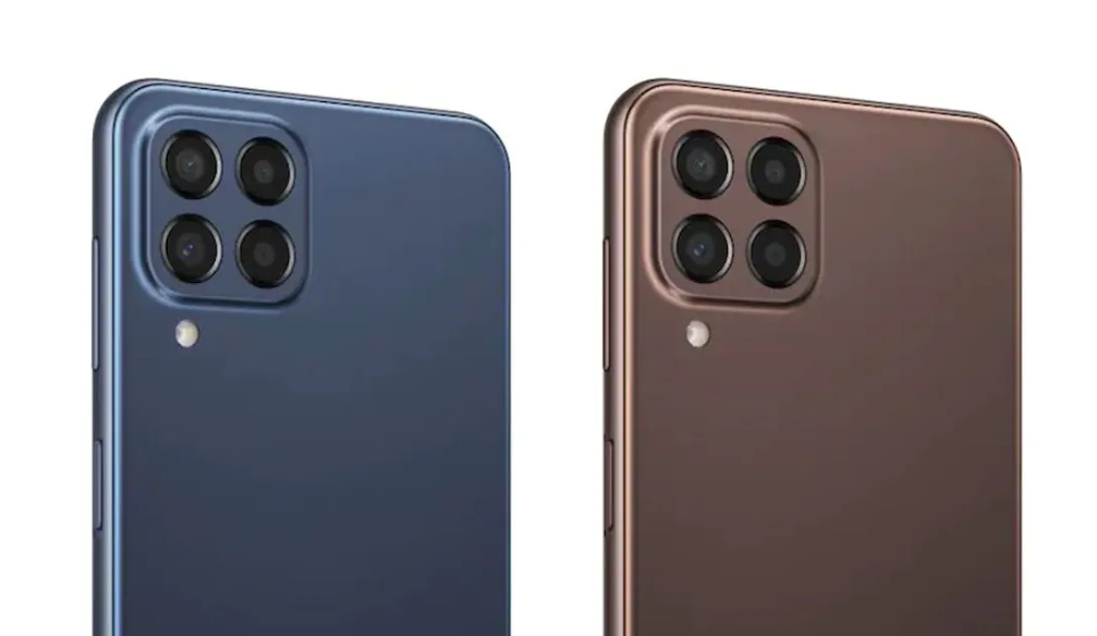 據稱為中階平價Galaxy M53 新機的渲染圖於網路流出。(圖翻攝91Mobiles)
