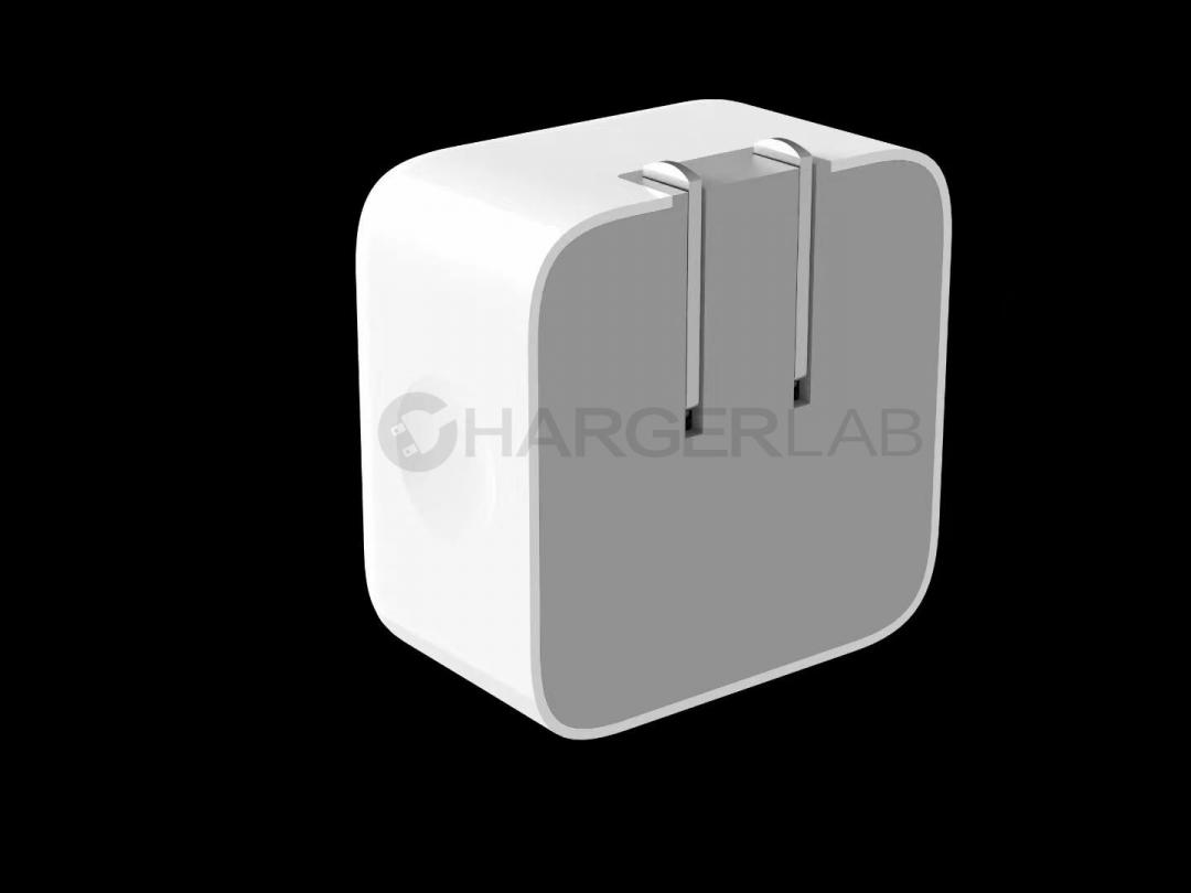 疑似蘋果首款35W雙USB-C充電器外型曝光。(圖/ChargerLAB)